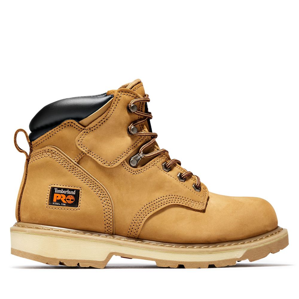 Bocanci De Muncă Timberland Barbati Maro - Pro® Pit Boss 6\" Steel Toe - Romania - OPBLQG208